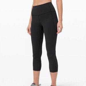 🛑 Lululemon Black Pace Rival Crop 21" Leggings - 10